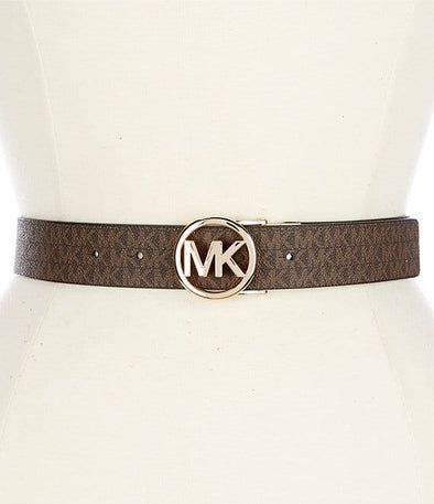 MK gold tone belt