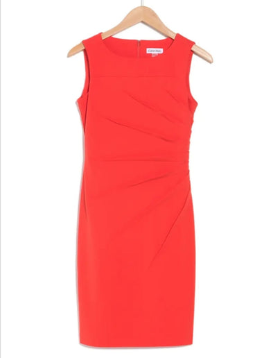 Calvin Klein Synthetic Starburst Sheath Dress